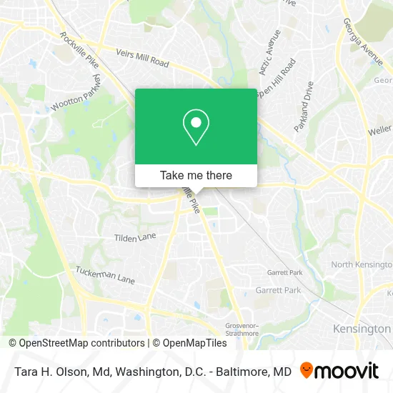 Tara H. Olson, Md map