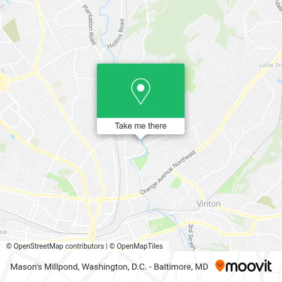 Mason's Millpond map