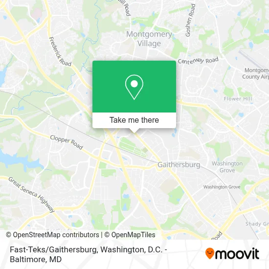 Fast-Teks/Gaithersburg map