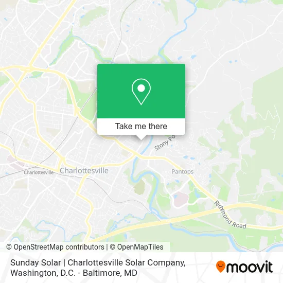 Sunday Solar | Charlottesville Solar Company map