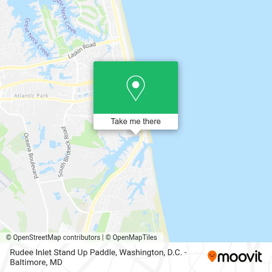 Rudee Inlet Stand Up Paddle map
