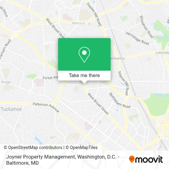 Joyner Property Management map