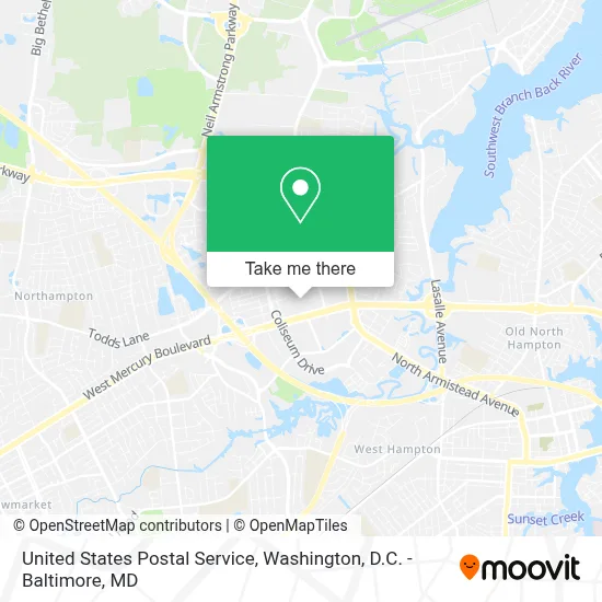 United States Postal Service map
