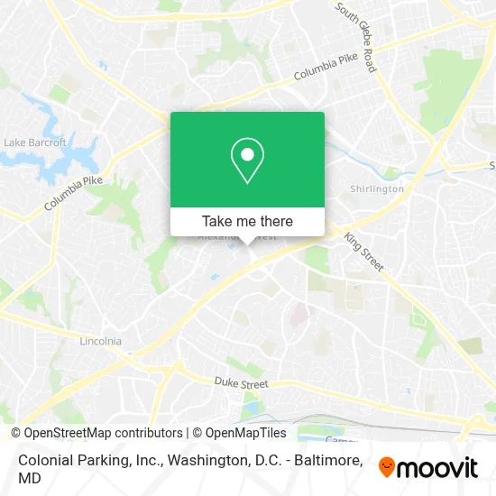 Colonial Parking, Inc. map