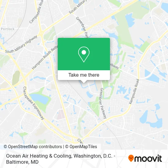 Ocean Air Heating & Cooling map