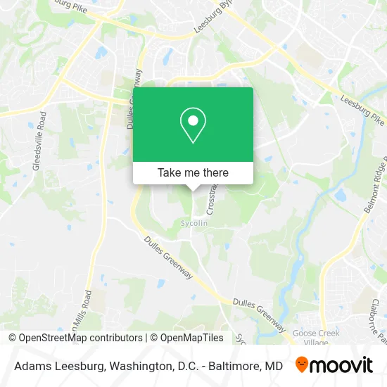 Adams Leesburg map