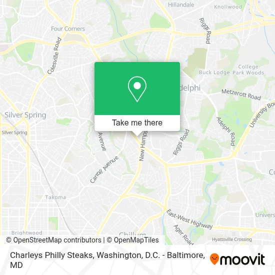 Charleys Philly Steaks map