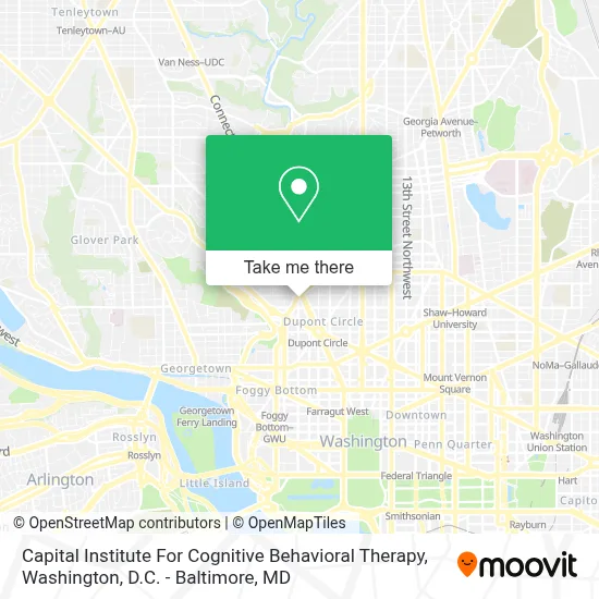 Capital Institute For Cognitive Behavioral Therapy map
