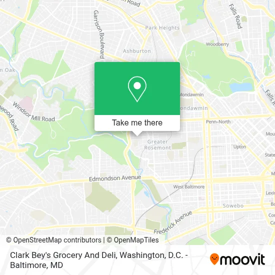 Clark Bey's Grocery And Deli map