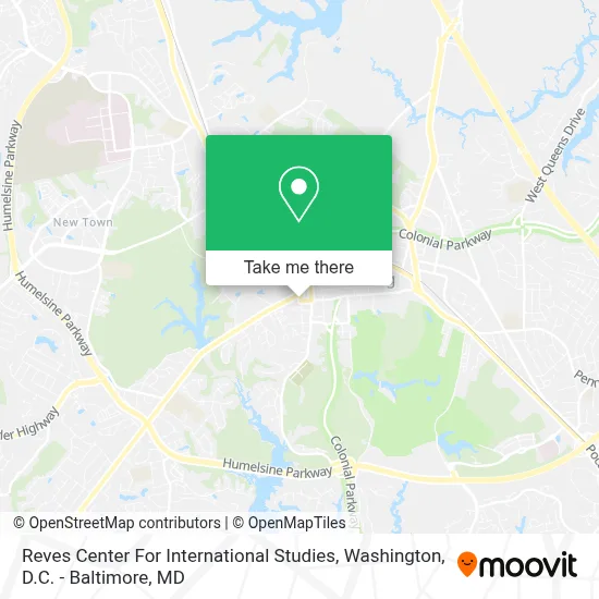Reves Center For International Studies map