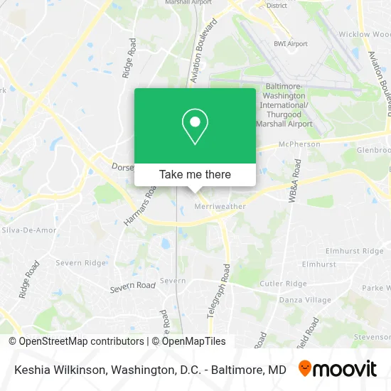Keshia Wilkinson map