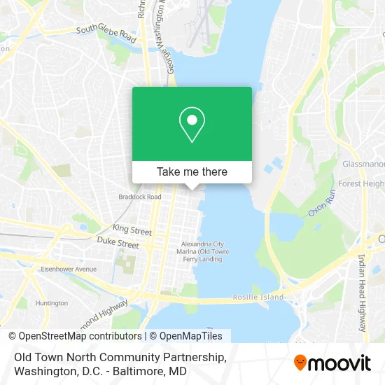 Old Town North Community Partnership map