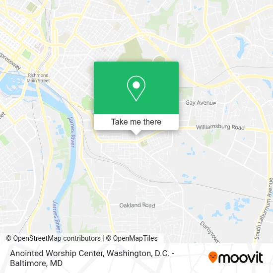 Anointed Worship Center map