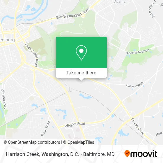 Harrison Creek map