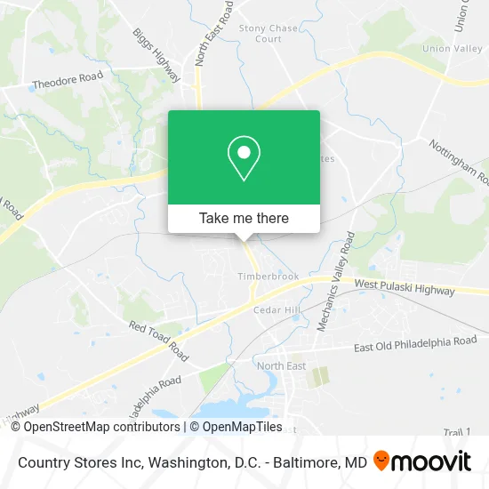 Country Stores Inc map