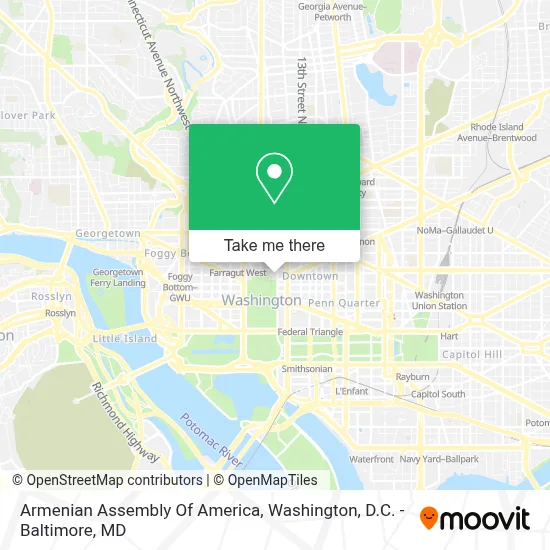 Armenian Assembly Of America map