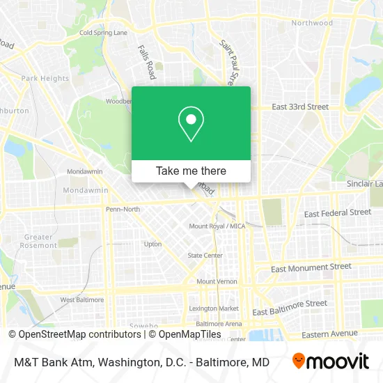 M&T Bank Atm map