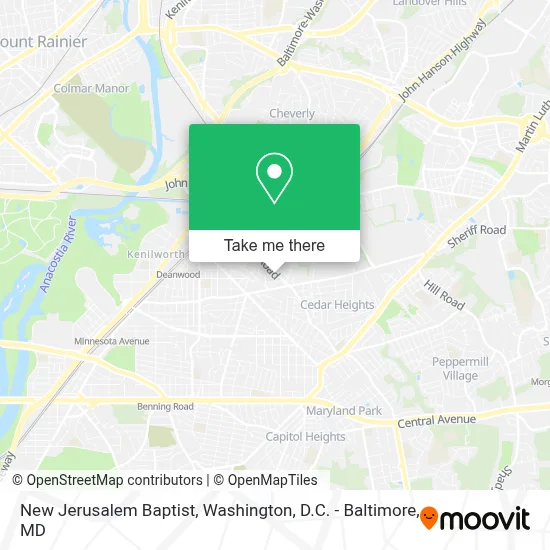 New Jerusalem Baptist map
