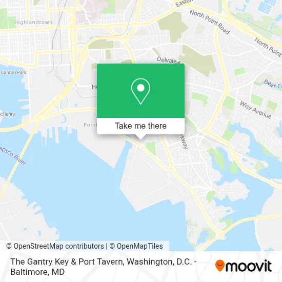 The Gantry Key & Port Tavern map