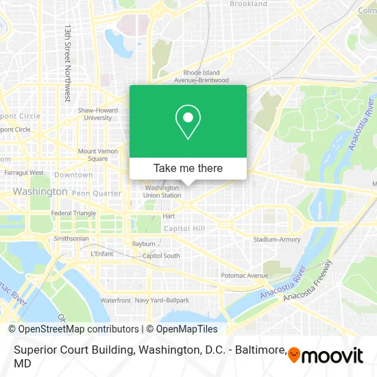 Superior Court Building map