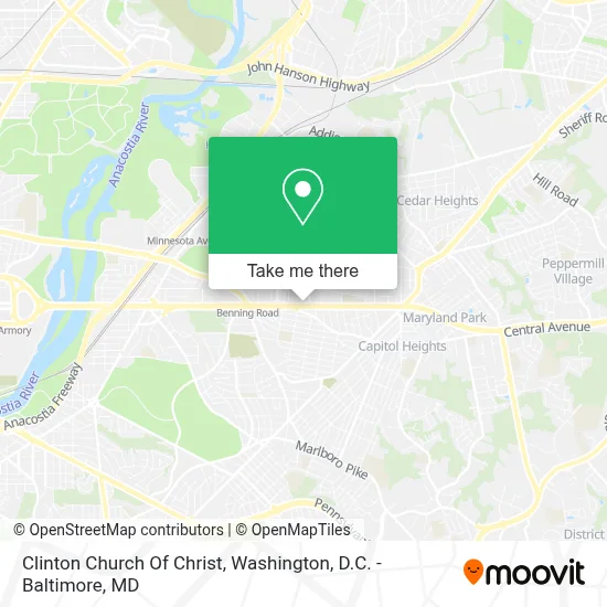 Clinton Church Of Christ map