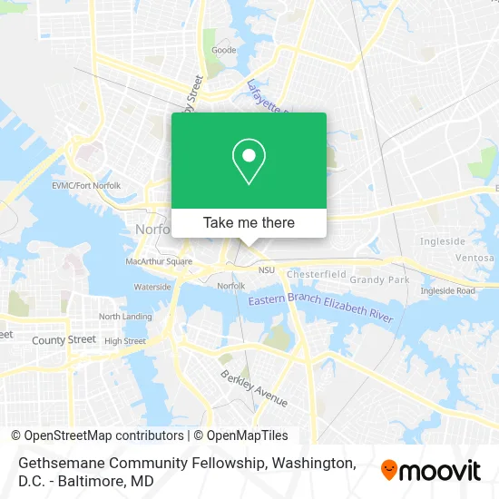 Gethsemane Community Fellowship map