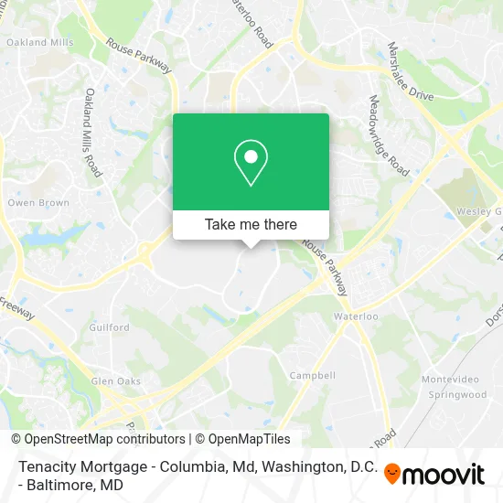 Tenacity Mortgage - Columbia, Md map