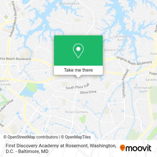 First Discovery Academy at Rosemont map