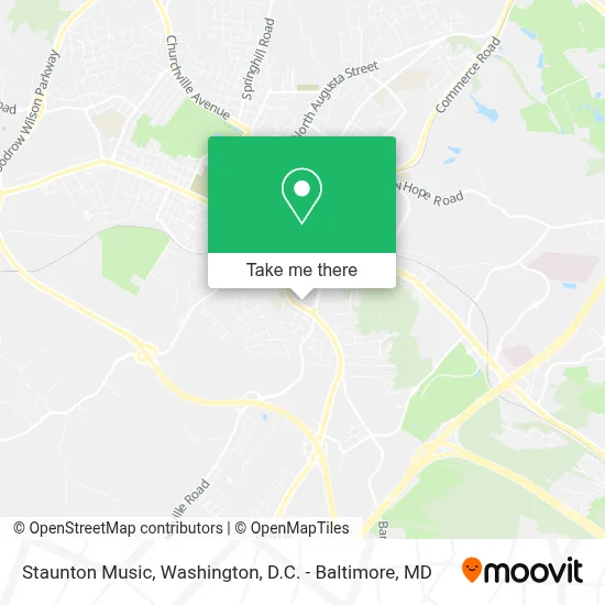 Staunton Music map