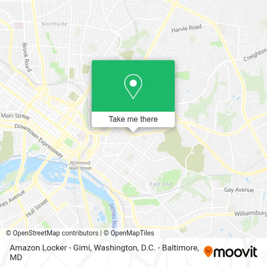 Amazon Locker - Gimi map