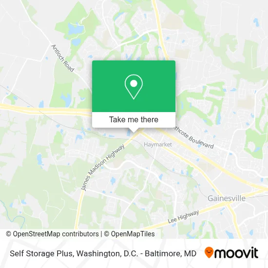 Self Storage Plus map
