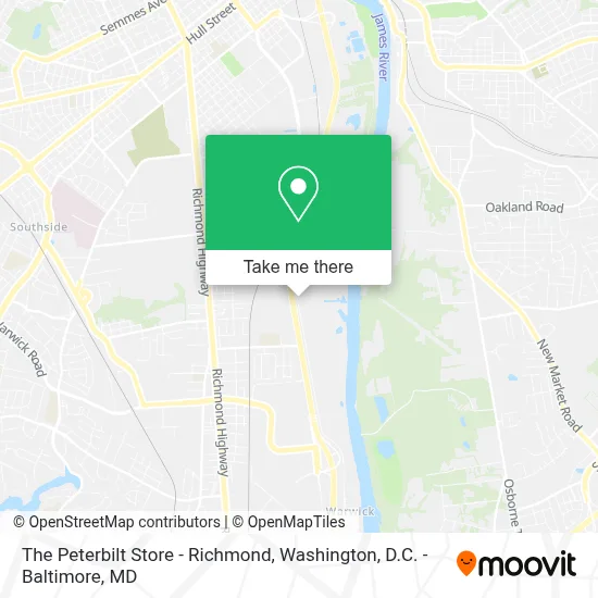 The Peterbilt Store - Richmond map