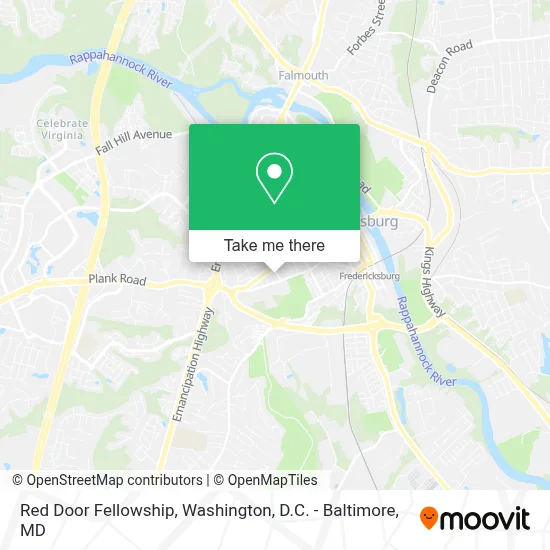 Red Door Fellowship map