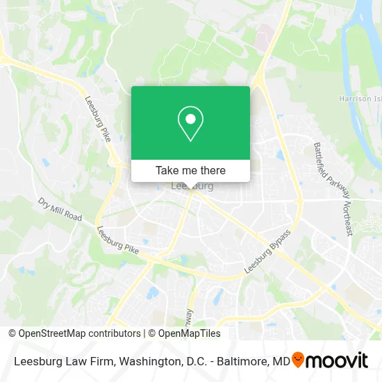 Leesburg Law Firm map