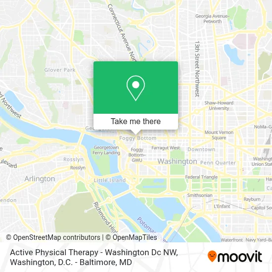 Active Physical Therapy - Washington Dc NW map