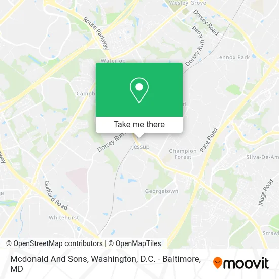 Mcdonald And Sons map