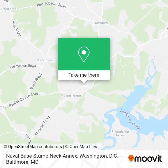 Naval Base Stump Neck Annex map