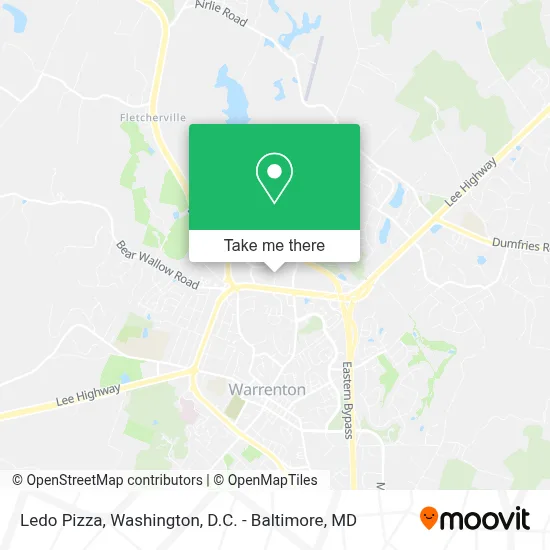 Ledo Pizza map