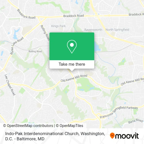 Indo-Pak Interdenominational Church map