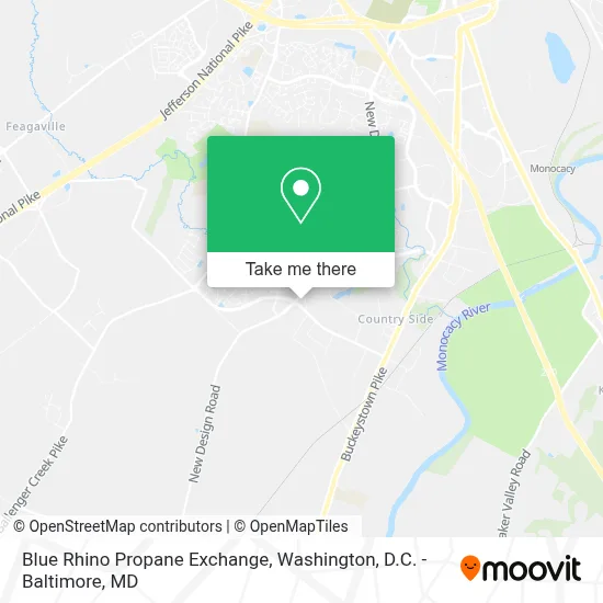 Blue Rhino Propane Exchange map