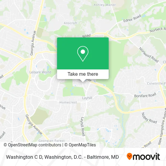 Washington C D map