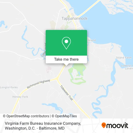 Virginia Farm Bureau Insurance Company map