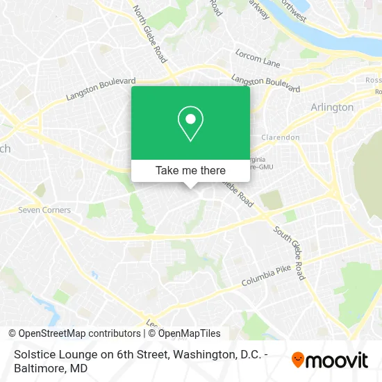 Solstice Lounge on 6th Street map