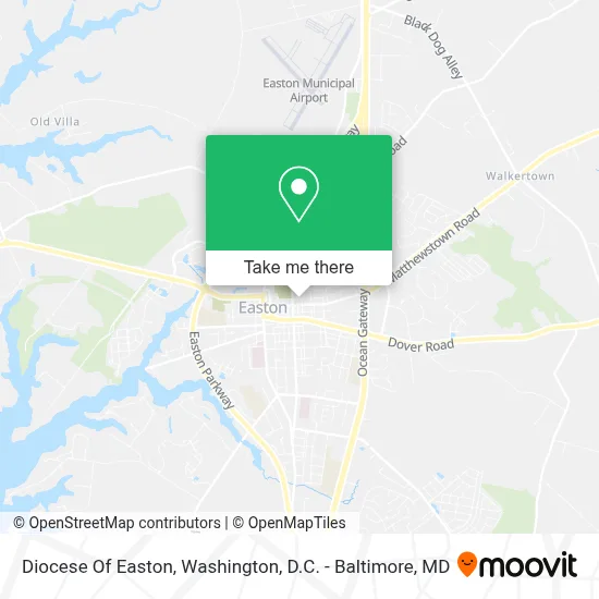 Diocese Of Easton map
