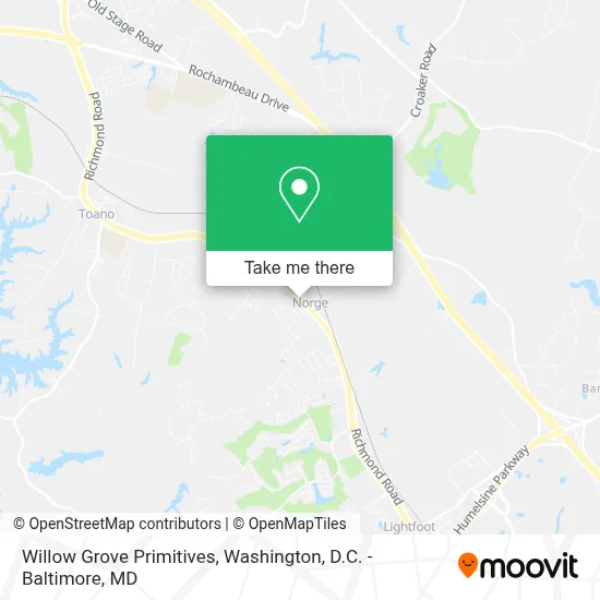 Willow Grove Primitives map