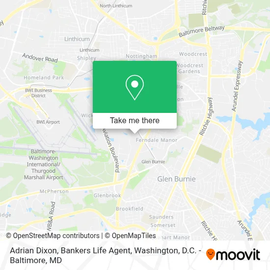 Adrian Dixon, Bankers Life Agent map