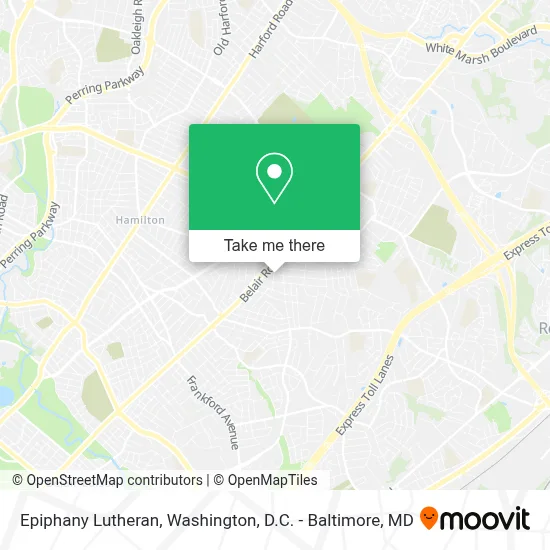 Epiphany Lutheran map