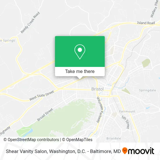 Shear Vanity Salon map