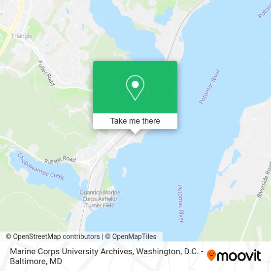 Marine Corps University Archives map