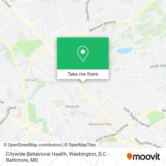 Citywide Behavioral Health map